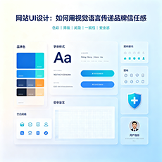 晋城建站-网站UI设计：如何用视觉语言传递品牌信任感